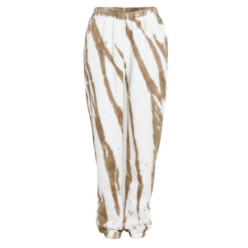 Good American White Tie Dye Sweatpants